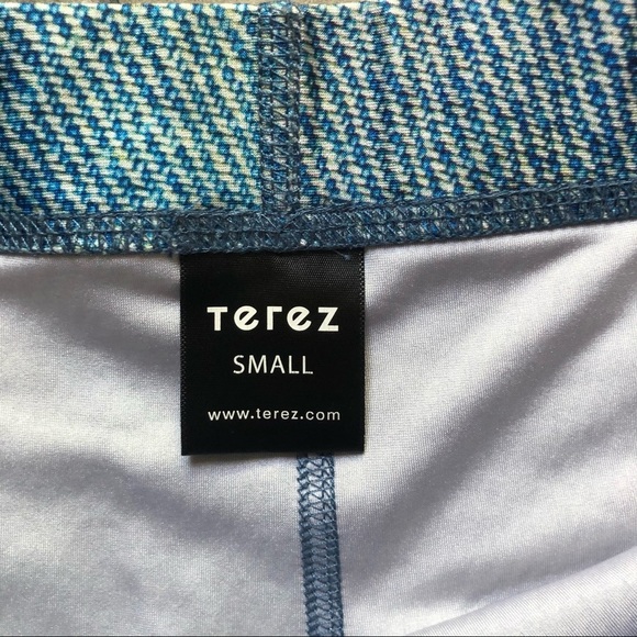 NWOT! TEREZ faux denim floral print leggings. Size S - Picture 7 of 7